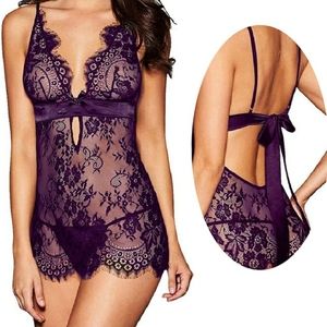 Purple Lace Lingerie set